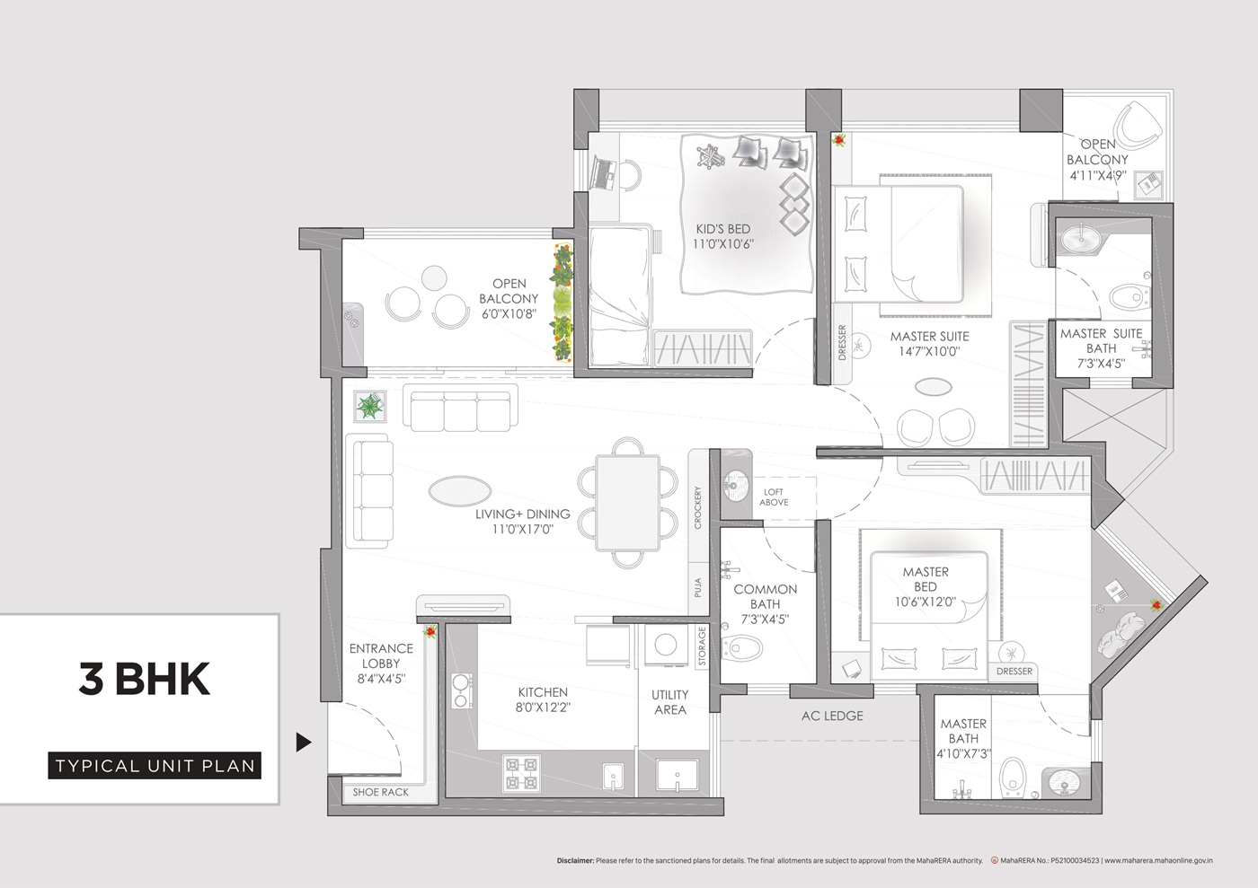 Vilas Javdekar Yashwin 2.0 Floor Plan